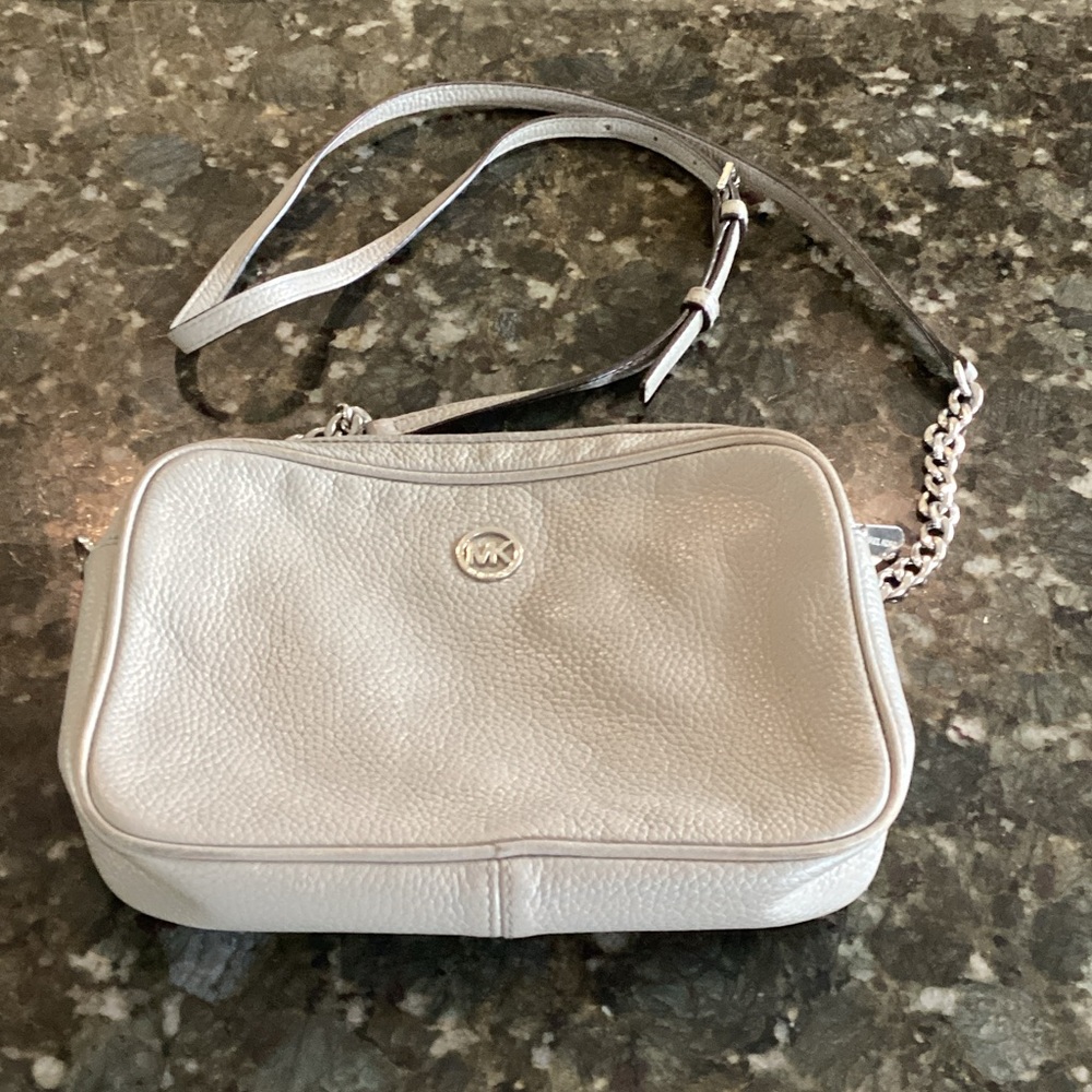 Michael Kors Light Gray Crossbody Bag